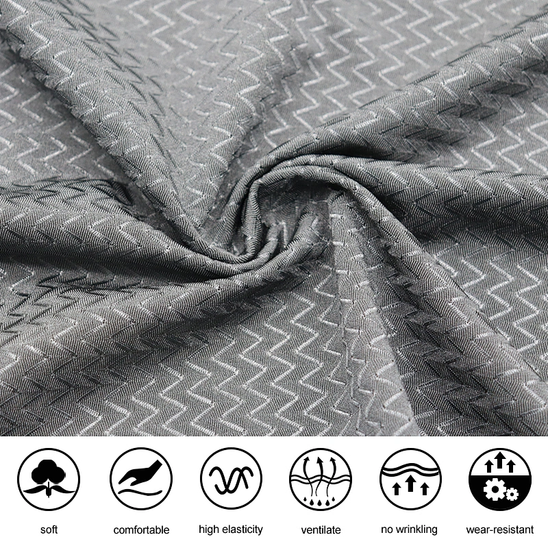 High guage and high stretch nylon spandex  3D flower jacquard fabric